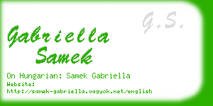 gabriella samek business card